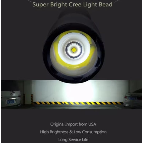 Aluminium Baseball Bat Waterproof Super Bright LED Flashlight Baton
