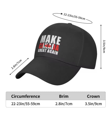 Make Canada Great Again unisex Adult Baseball Cap