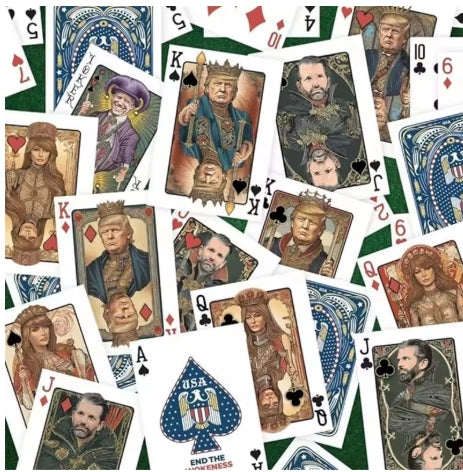 Trump Playing Cards, Premium Collectible Cards and Poker Night Cards - 52 cards +2 Jokers, standard (1pcs)