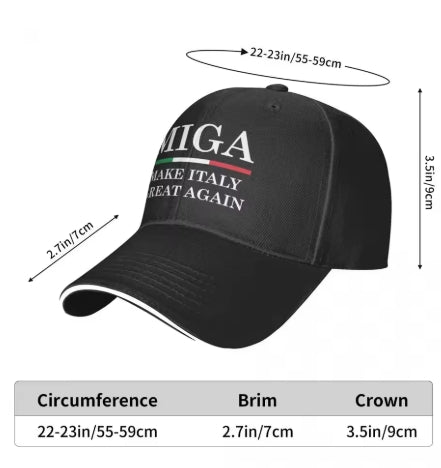 Make Italy Great Again - MIGA unisex Baseball Cap