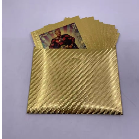 11pcs Trump gold collectable Trading Cards We trust in Gold Trump Make America Great Cards with Envelope