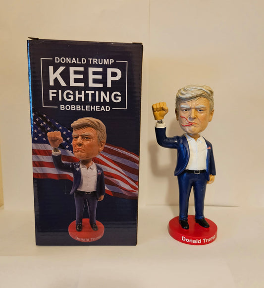 Limited Edition Donald Trump Keep Fighting Bobblehead Maga patriot Collectable