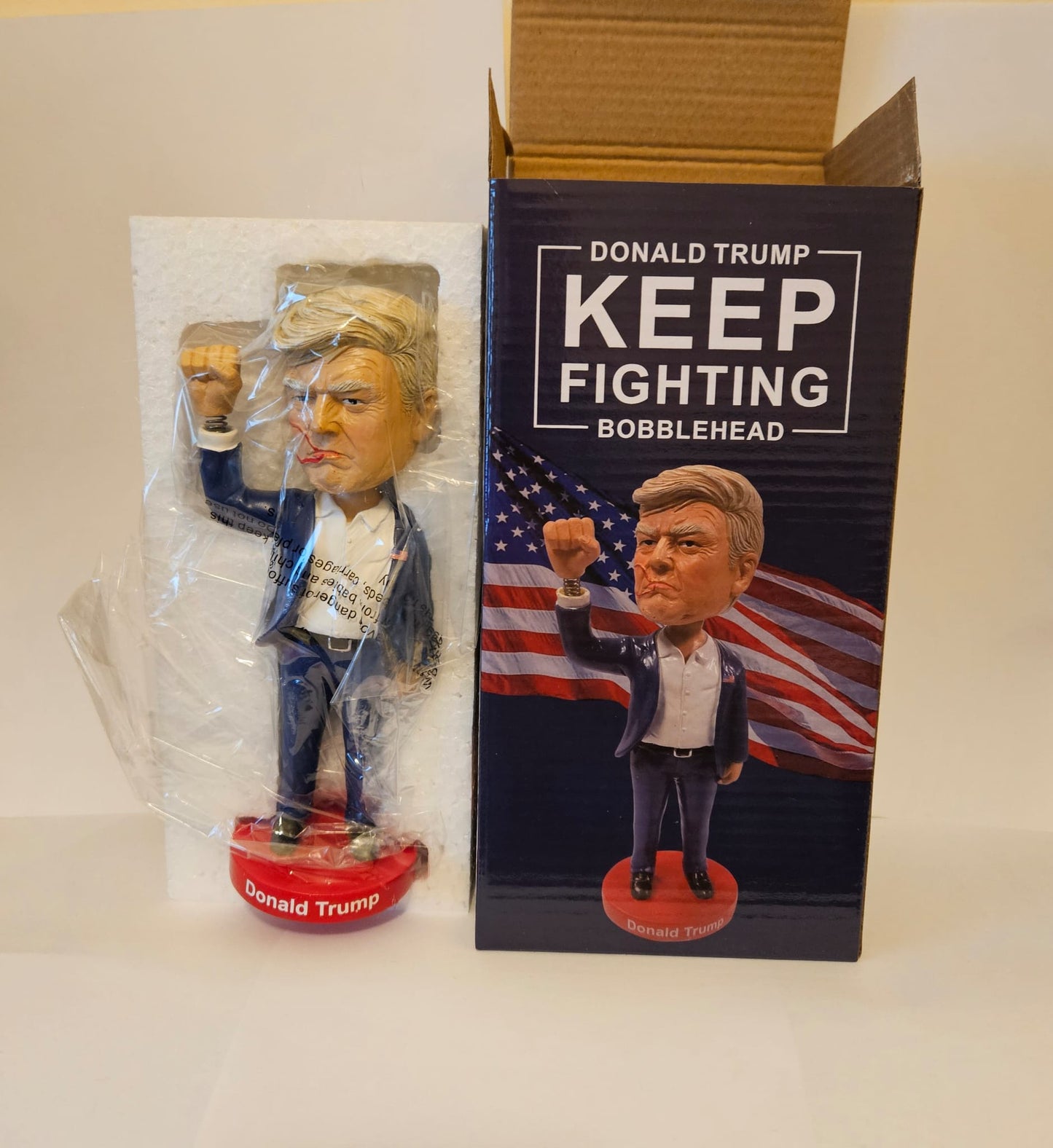Limited Edition Donald Trump Keep Fighting Bobblehead Maga patriot Collectable