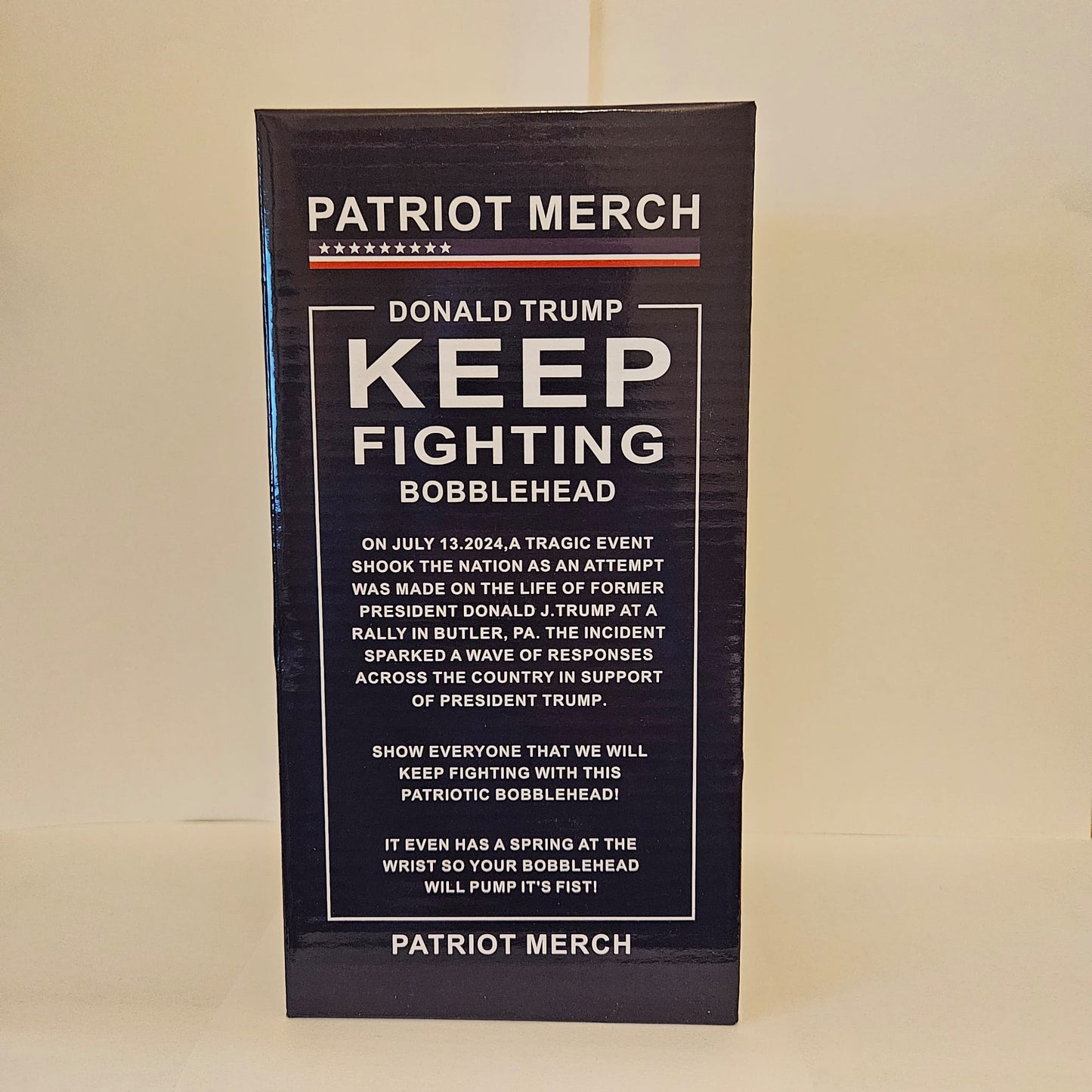 Limited Edition Donald Trump Keep Fighting Bobblehead Maga patriot Collectable