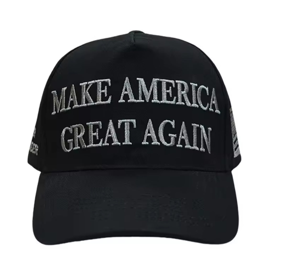 Trump dark maga never surrender hat as worn by elon musk