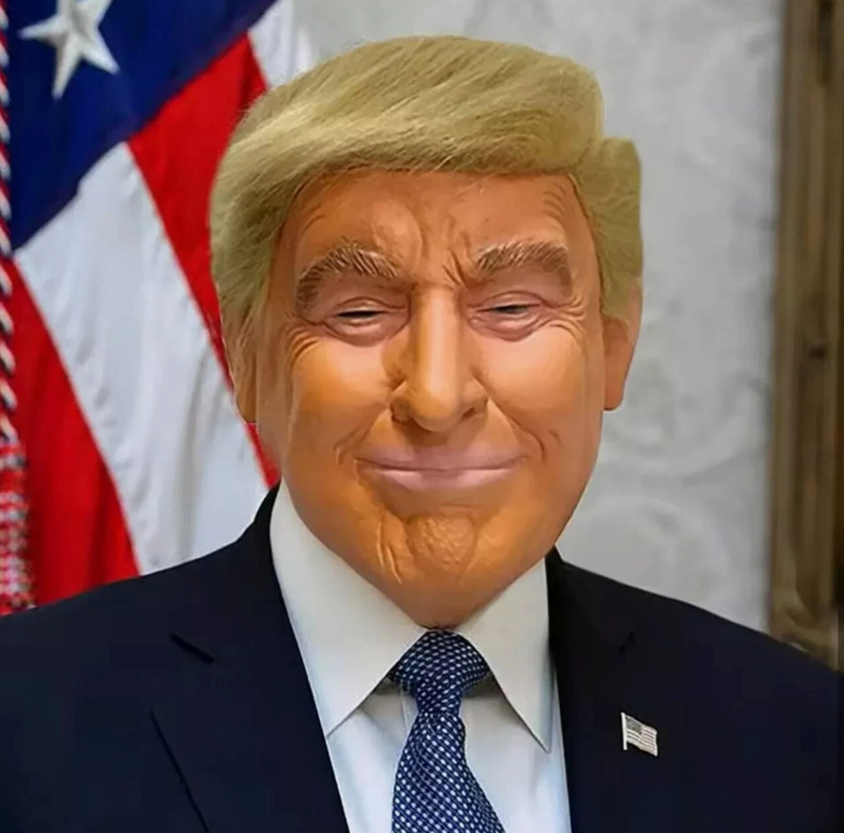 president donald j trump latex fancy dress mask