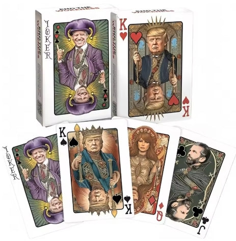 Trump Playing Cards, Premium Collectible Cards and Poker Night Cards - 52 cards +2 Jokers, standard (1pcs)