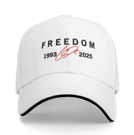 charlie kirk freedom 1993-2025 unisex memorial hat baseball cap