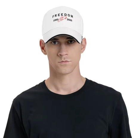 charlie kirk freedom 1993-2025 unisex memorial hat baseball cap