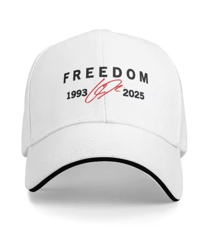 charlie kirk freedom 1993-2025 unisex memorial hat baseball cap