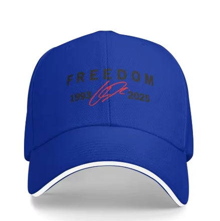 charlie kirk freedom 1993-2025 unisex memorial hat baseball cap