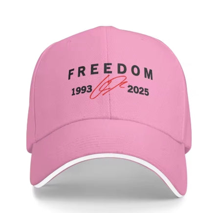 charlie kirk freedom 1993-2025 unisex memorial hat baseball cap