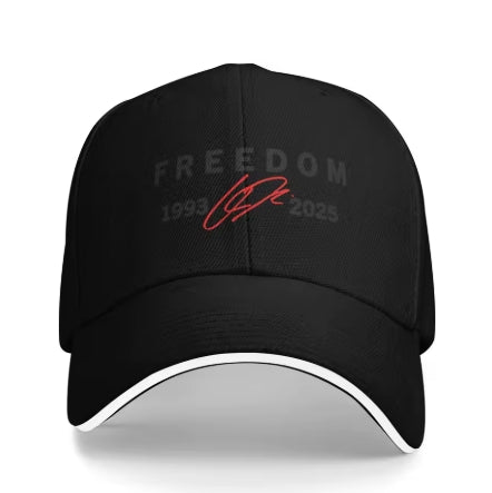 charlie kirk freedom 1993-2025 unisex memorial hat baseball cap