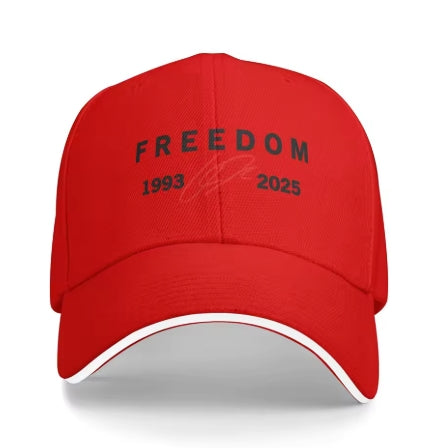 charlie kirk freedom 1993-2025 unisex memorial hat baseball cap