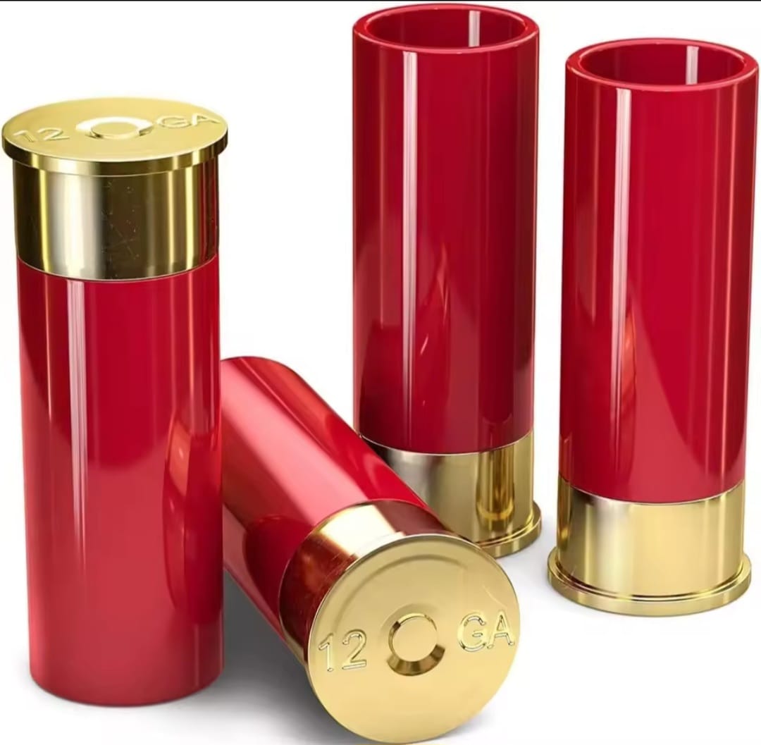 Shotgun Shell Shot Glasses Set of 4 Novelty Barware party xmas birthday gift